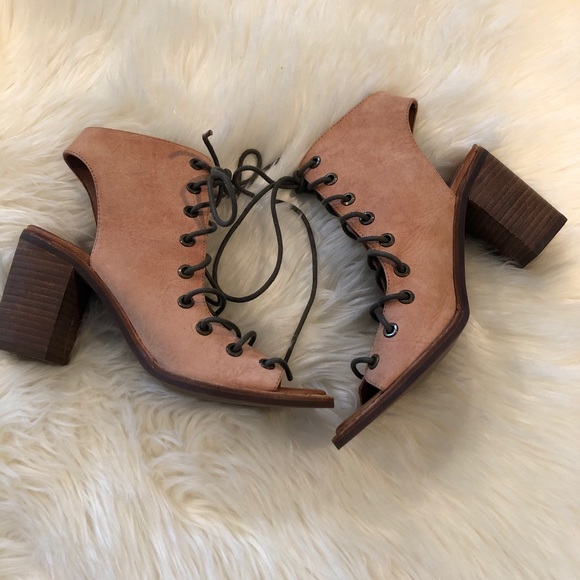 Jeffrey Campbell/Free People Minimal Lace Up Heels - Picture 4 of 16